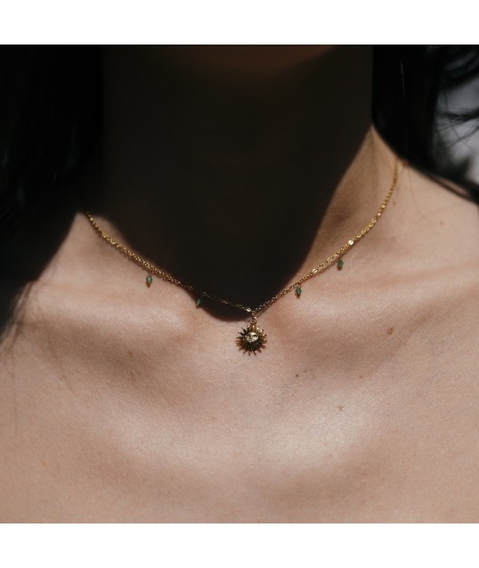 COLLIER SOLEIL AVENTURINE 2