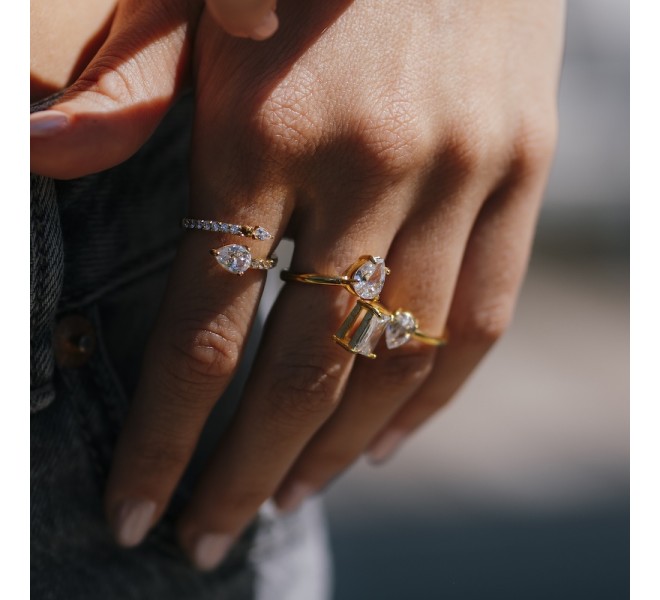 BAGUE GOUTTE DORÉE