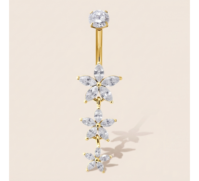 PIERCING NOMBRIL FLOWERS