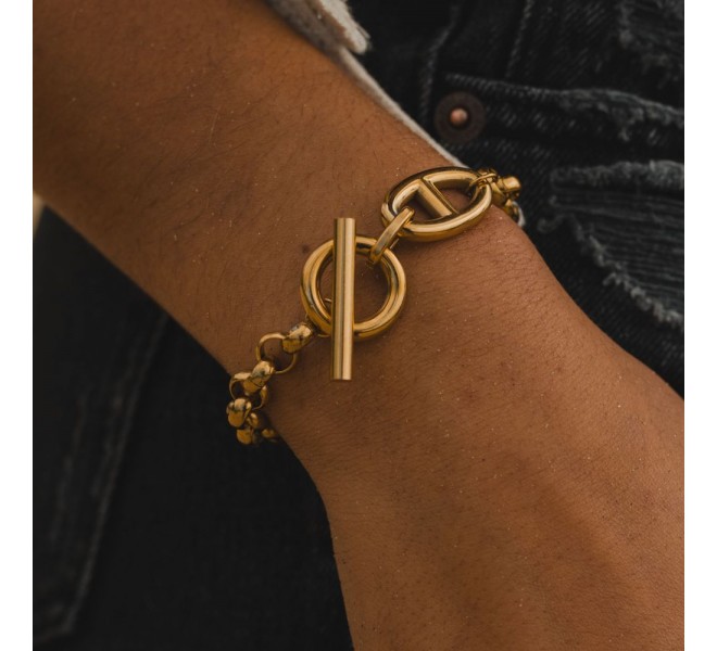 BRACELET PLATIN DORÉ