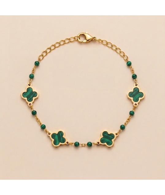 BRACELET TREFLE VERT