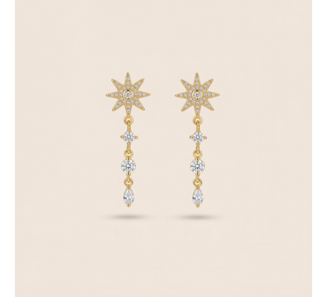 BOUCLES D'OREILLE ETOILE