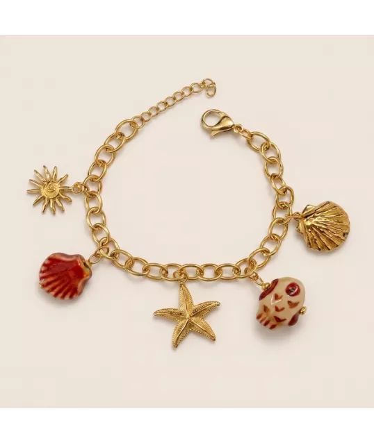 BRACELET CHARM ETOILE ROUGE