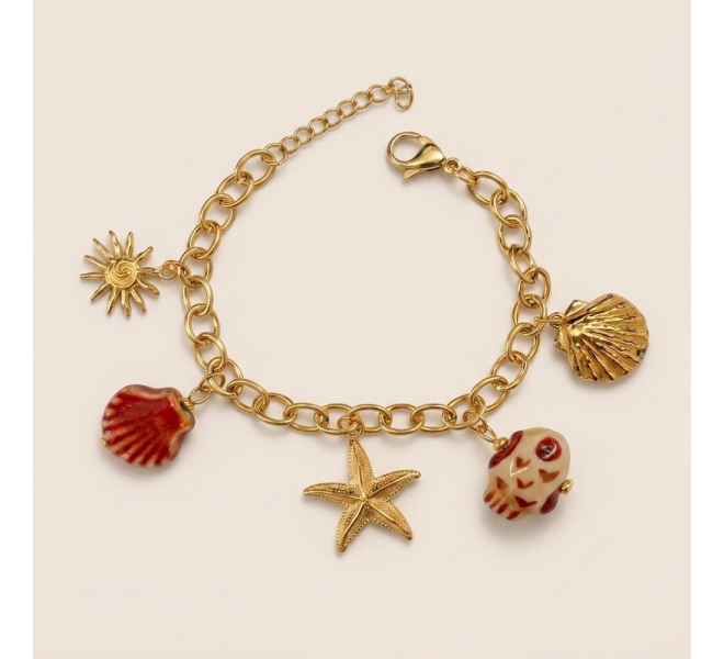 BRACELET CHARM ETOILE ROUGE