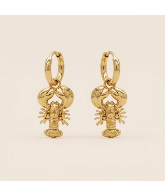 BOUCLES D'OREILLE HOMARD