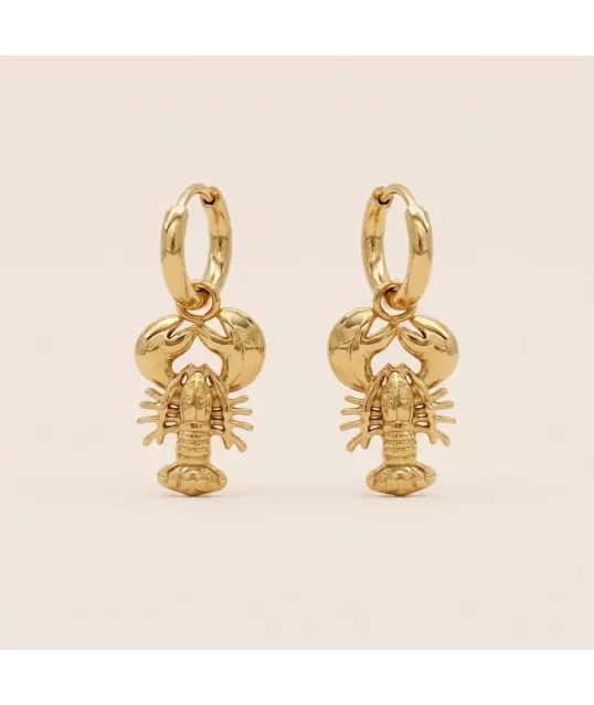 BOUCLES D'OREILLE HOMARD