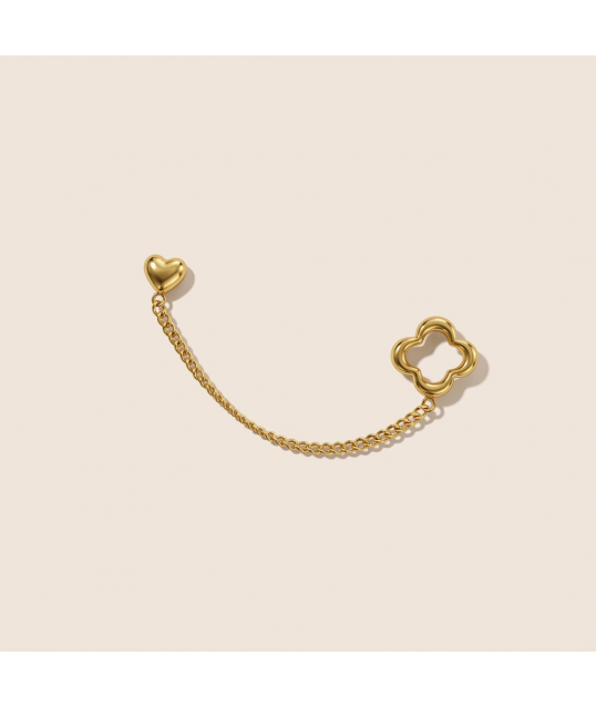 BOUCLE D'OREILLE MINI TREFLE