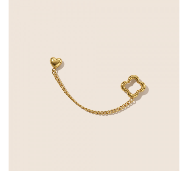 BOUCLE D'OREILLE MINI TREFLE