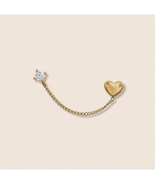 BOUCLE D'OREILLE COEUR