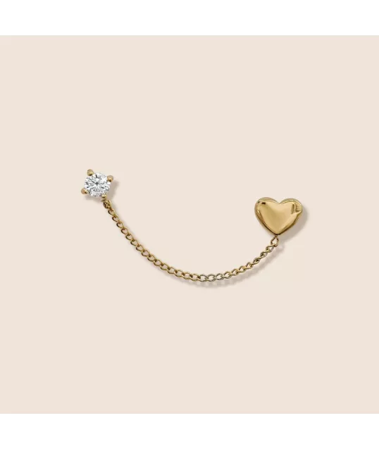 BOUCLE D'OREILLE COEUR