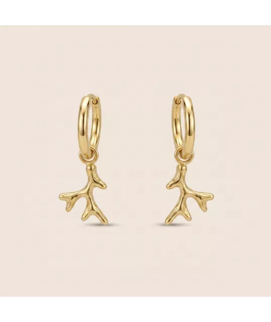 BOUCLES D'OREILLE CORAIL