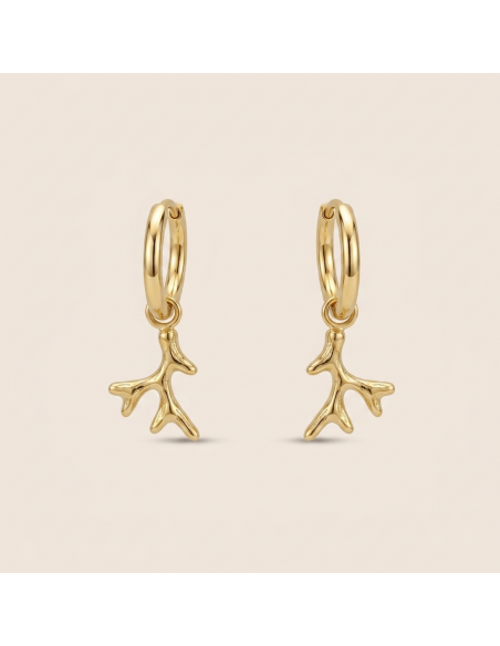 BOUCLES D'OREILLE CORAIL