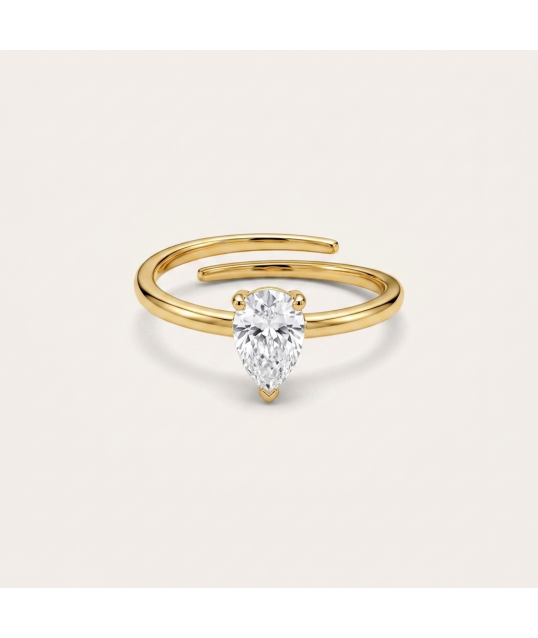 BAGUE GOUTTE DORÉE