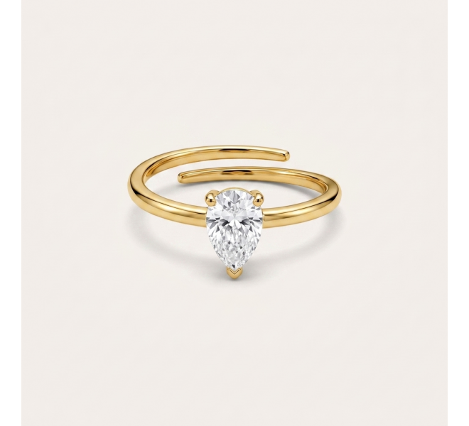 BAGUE GOUTTE DORÉE
