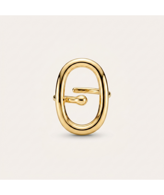BAGUE OVALE DORÉE