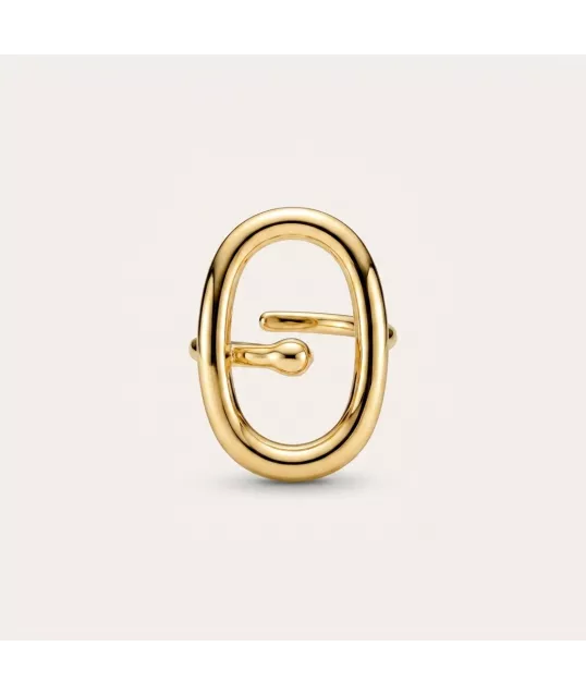 BAGUE OVALE DORÉE