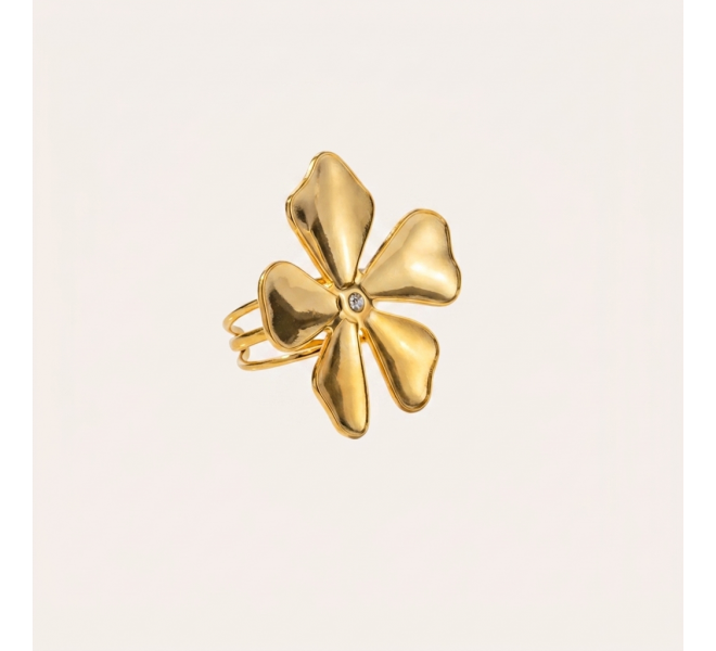 BAGUE FLEUR STRASS