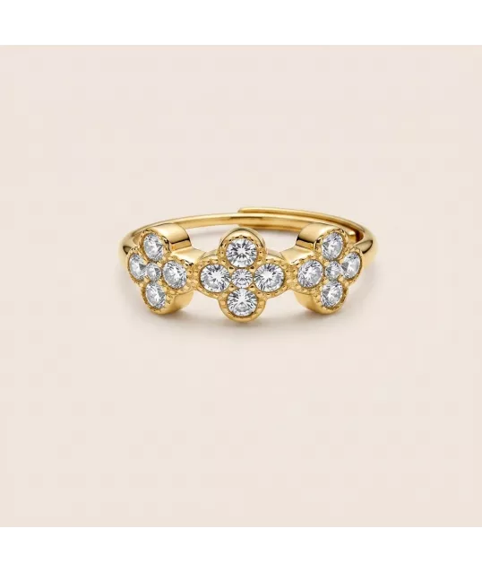 BAGUE TREFLE DORÉE