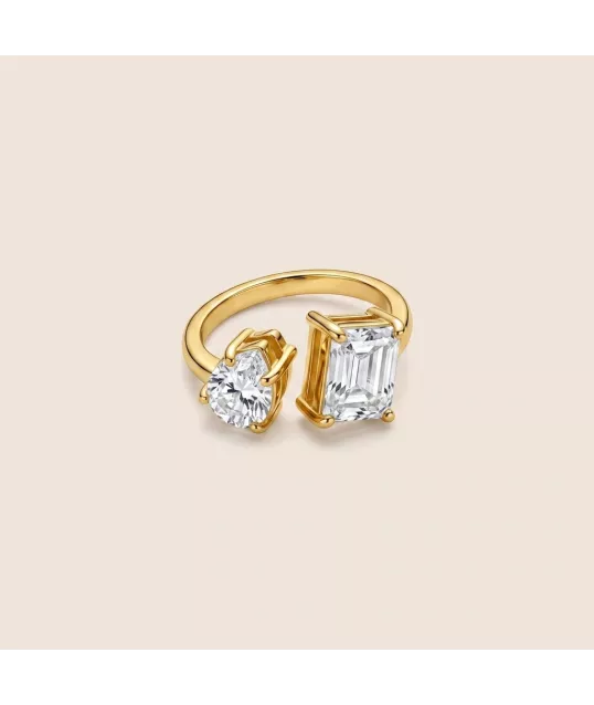 BAGUE DUO STRASS
