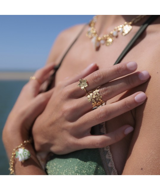 BAGUE SPRING ARGENTÉE 2