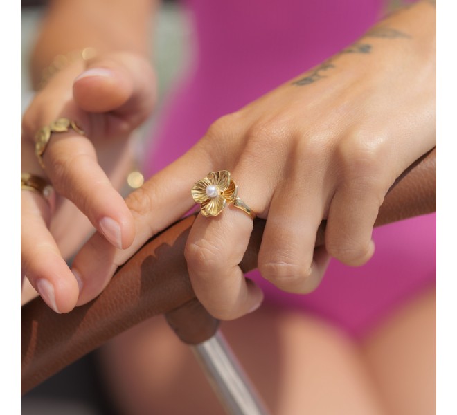 BAGUE ANTI STRESS FLEUR