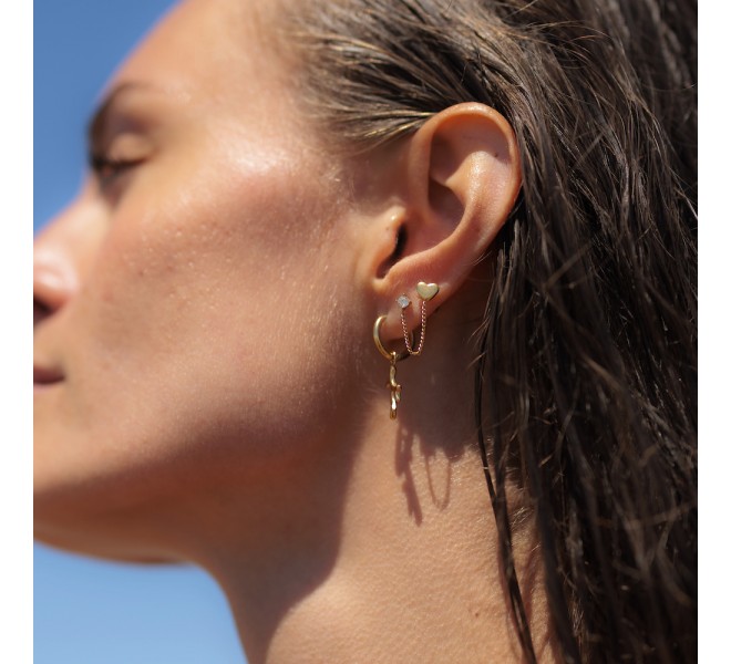 BOUCLE D'OREILLE COEUR