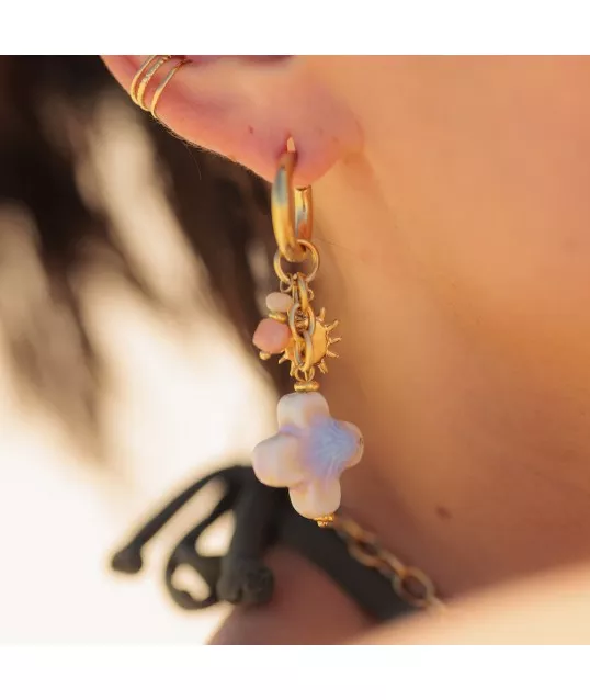 BOUCLES D'OREILLE TREFLES 2