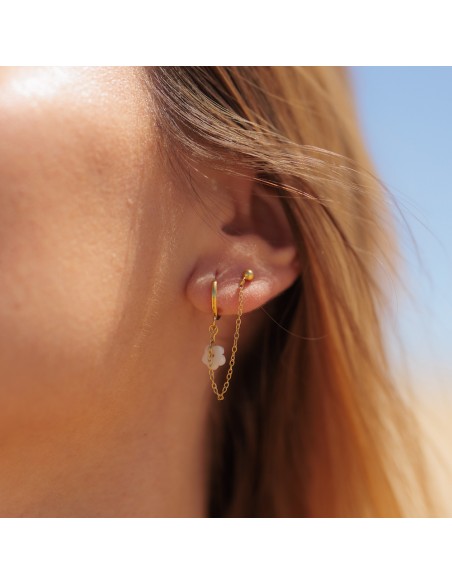 BOUCLE CHAINE NACRE