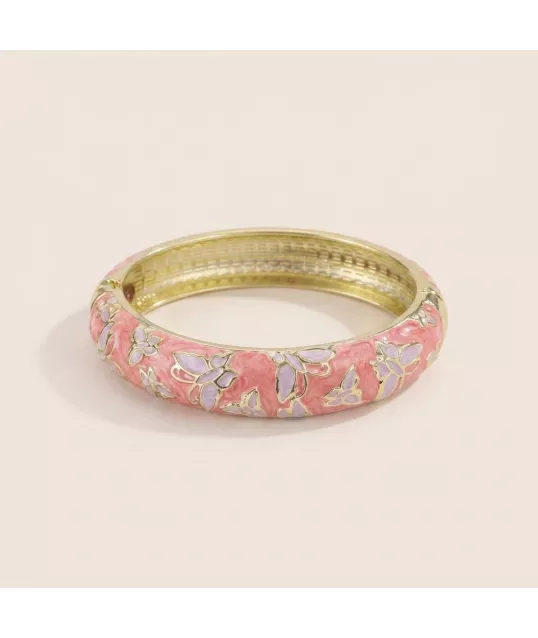 JONC PAPILLONS ROSES