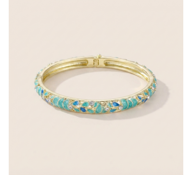 JONC GOUTTE TURQUOISE
