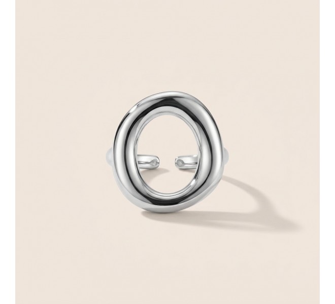 BAGUE ONA ARGENTÉE