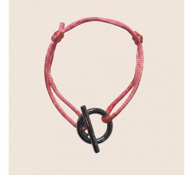 BRACELET DUNE ROSE ARGENTÉ