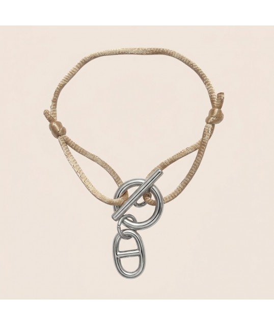BRACELET DUNE CREME ARGENTÉ
