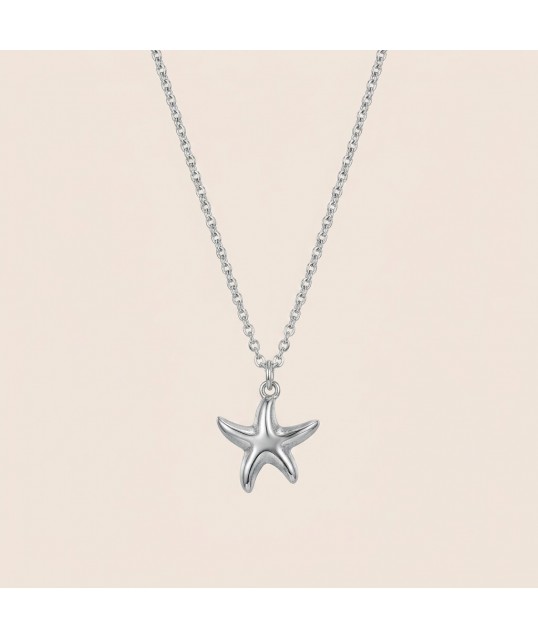 COLLIER ETOILE DE MER ARGENTÉE