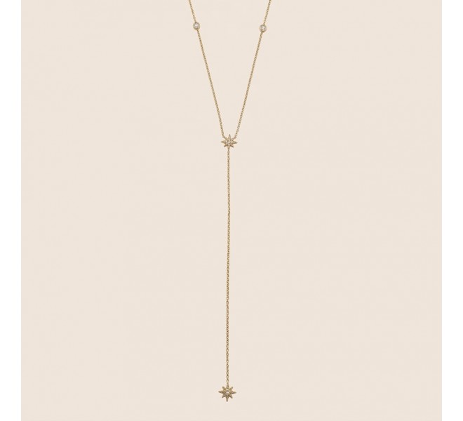 COLLIER CRAVATE STRASS ETOILE