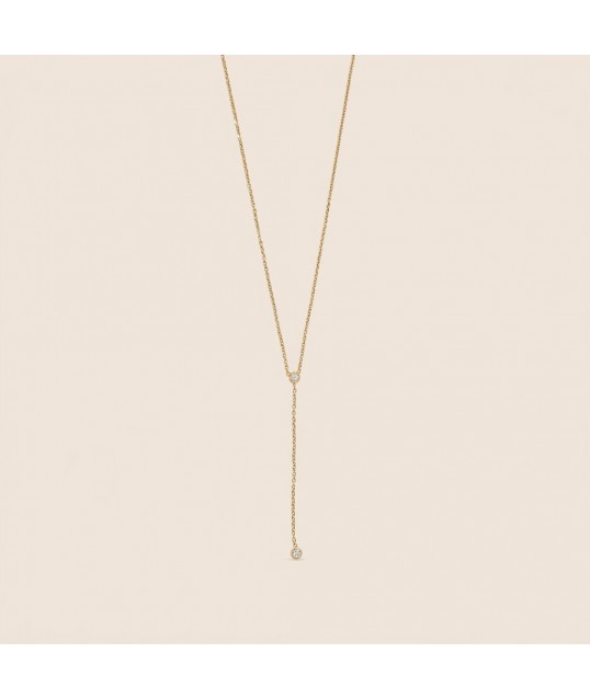 COLLIER CRAVATE MINI STRASS