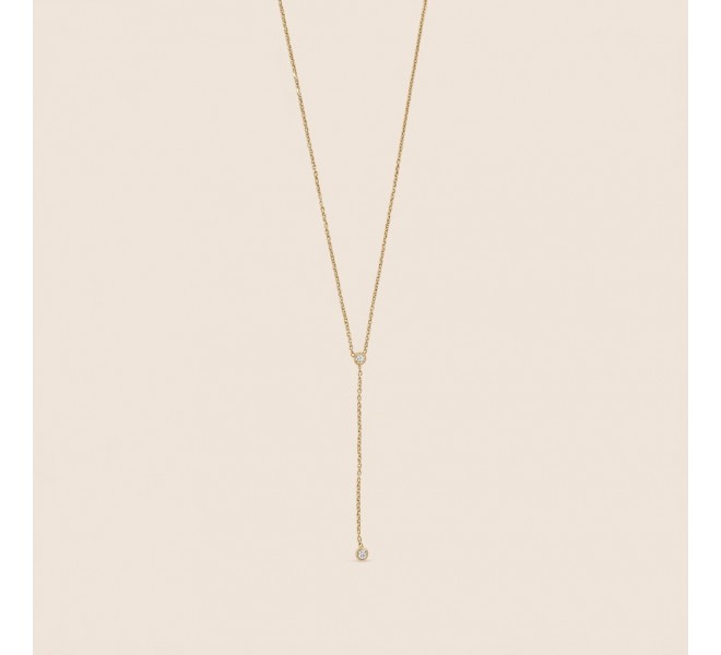 COLLIER CRAVATE MINI STRASS