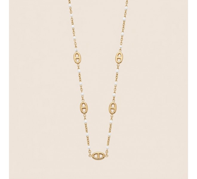 COLLIER MARINE BLANC