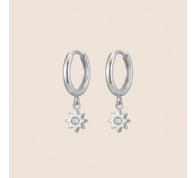 MINI CREOLES PERLA ARGENTÉE
