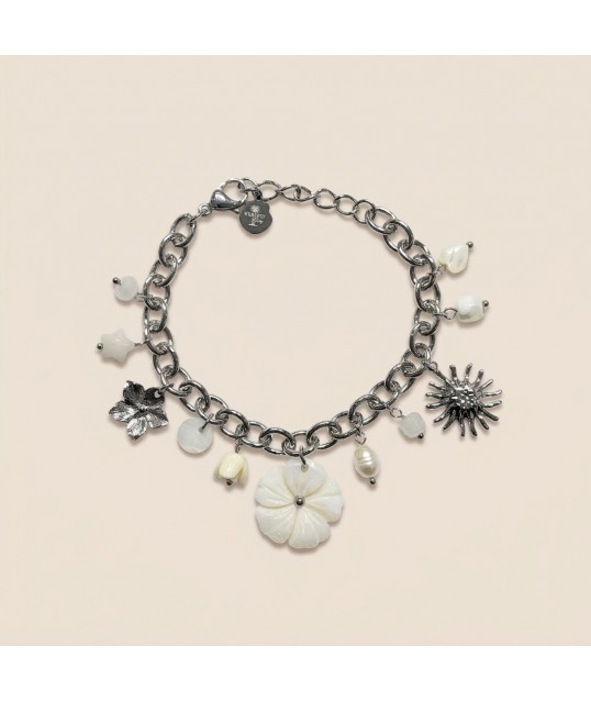 BRACELET CHARMS DOLCE VITTA ARGENTÉE