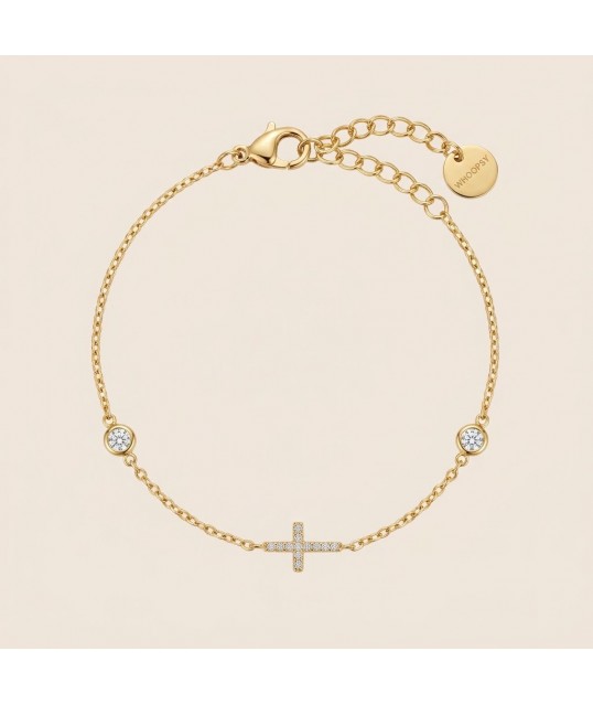 BRACELET CROIX STRASS