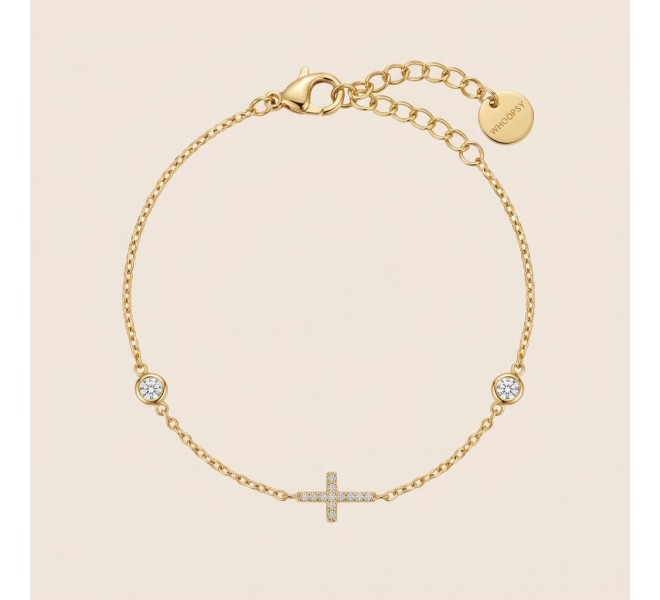 BRACELET CROIX STRASS