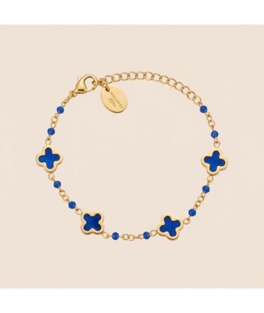 BRACELET TREFLE BLEU