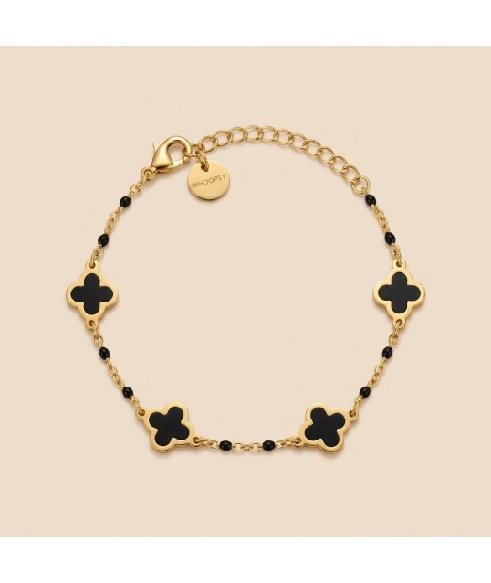 BRACELET TREFLE NOIR