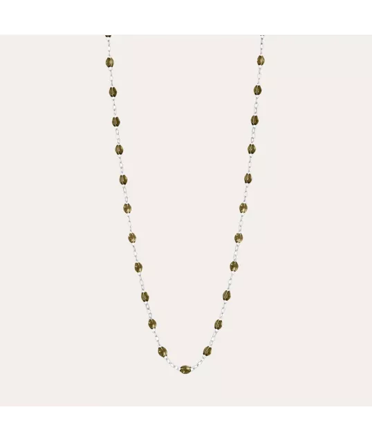 COLLIER RESINE KAKI